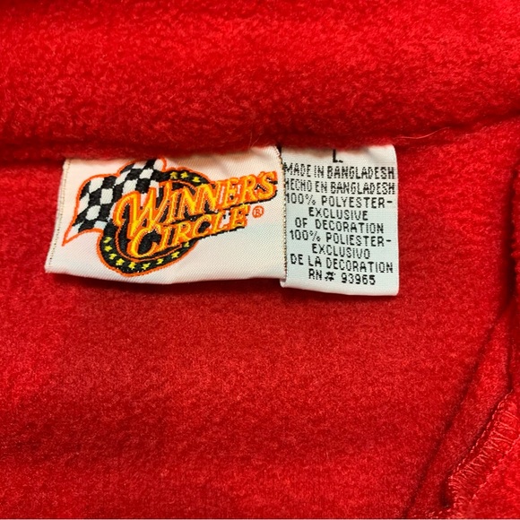 Vintage Nascar Dale Earnhardt Jr. Winner's Circle 1/4 Zip Fleece Pullover Size L - Picture 7 of 9